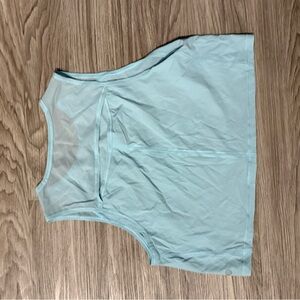 Lululemon blue cropped tank
